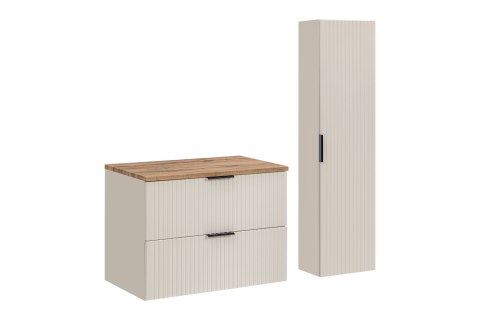 Zestaw meblowy 80cm z blatem i szafką wysoką ADEL CASHMERE COMAD Zestaw meblowy 80cm z blatem i szafką wysoką ADEL CASHMERE COMAD