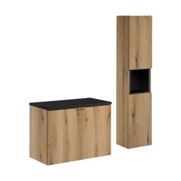 Zestaw meblowy 80cm z blatem i Szafką wysoką, Nova Oak