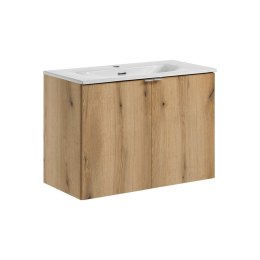 Zestaw meblowy Nova Oak, 80cm z umywalką meblową Dance