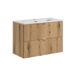 Zestaw meblowy Nova Oak, 80cm z umywalką meblową Dance