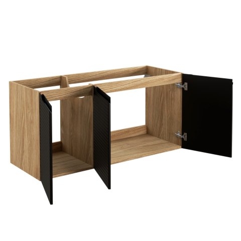 Szafka pod umywalkę Luxor Black 120cm 3 Drzwi