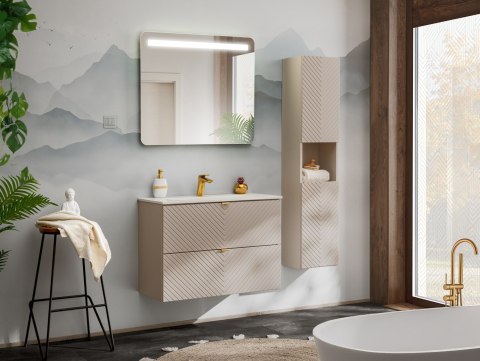 Szafka pod umywalkę VIVA CASHMERE 80cm 2 szuflady