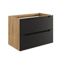 Szafka pod umywalkę 80cm 2 szuflady Ocean Black