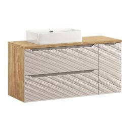 Zestaw meblowy 120cm z blatem i umywalką nablatową Trust