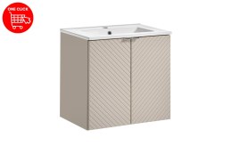 Zestaw meblowy Viva Cashmere, 60cm z umywalką meblową Dance