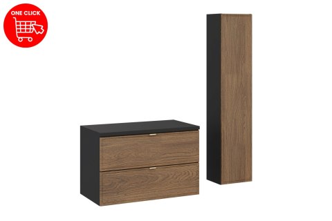 Zestaw meblowy 80cm z blatem i Szafką wysoką