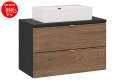 Zestaw meblowy 80cm z blatem i umywalką nablatową Trust