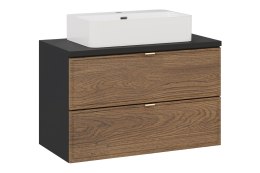 Zestaw meblowy 80cm z blatem i umywalką nablatową Trust