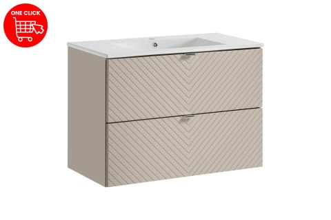 Zestaw meblowy Viva Cashmere, 80cm z umywalką meblową Dance