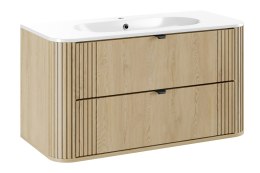 Zestaw meblowy Ovalia Cremona, 100cm z umywalką meblową Pure