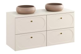 Zestaw meblowy 120cm z blatem i 2 umywalkami nablatowymi Wiki