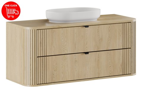 Zestaw meblowy 120cm z blatem i umywalką nablatową River