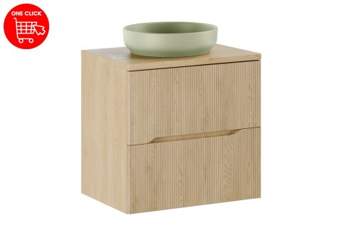 Zestaw meblowy 60cm z blatem i umywalką nablatową River