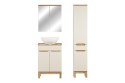 Zestaw meblowy 60cm z blatem, umywalką nablatową Lola, szafką wysoką i szafką z lustrem