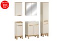 Zestaw meblowy 60cm z umywalką meblową Lava, szafką wysoką i szafką z lustrem
