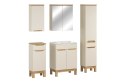Zestaw meblowy 60cm z umywalką meblową Lava, szafką wysoką i szafką z lustrem