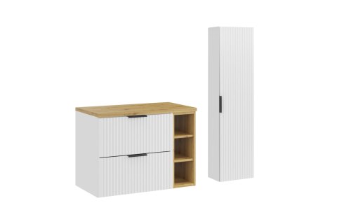 Zestaw meblowy 80cm z blatem i Szafką wysoką