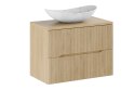 Zestaw meblowy 80cm z blatem i umywalką nablatową Lena
