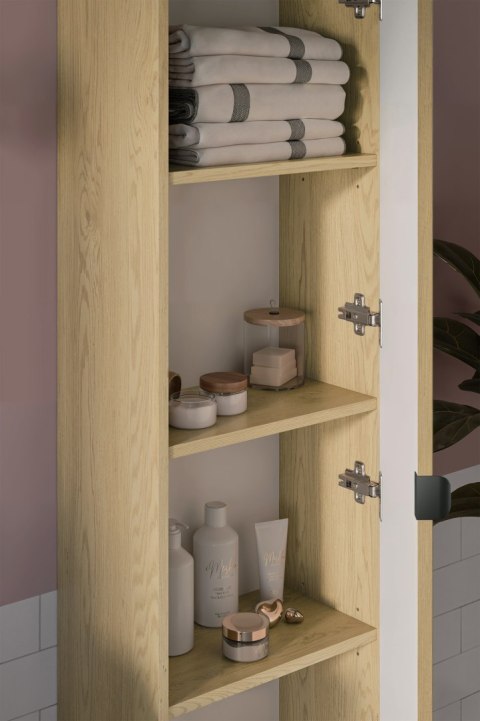 Zestaw meblowy 80cm z umywalką meblową Pure i szafką wysoką