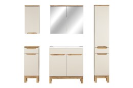 Zestaw meblowy 80cm z umywalką meblową SKY, szafką wysoką i szafką z lustrem