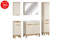 Zestaw meblowy 80cm z umywalką meblową SKY, szafką wysoką i szafką z lustrem