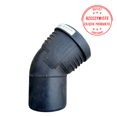 Kolano Geberit Silent-PP DN75, 45° Kolano Geberit Silent-PP DN75, 45°