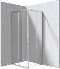 Kabina prysznicowa prostokątna 80x90 cm