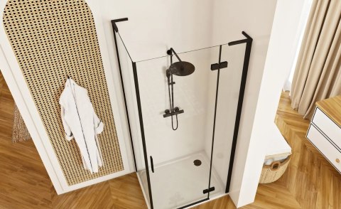 ŚCIANKA PRYSZNICOWA HUGO BLACK 90