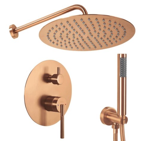 ZESTAW NATRYSKOWY JS-622711BRG ARGON MIEDŹ SZCZOTK ZESTAW NATRYSKOWY JS-622711BRG ARGON MIEDŹ SZCZOTK