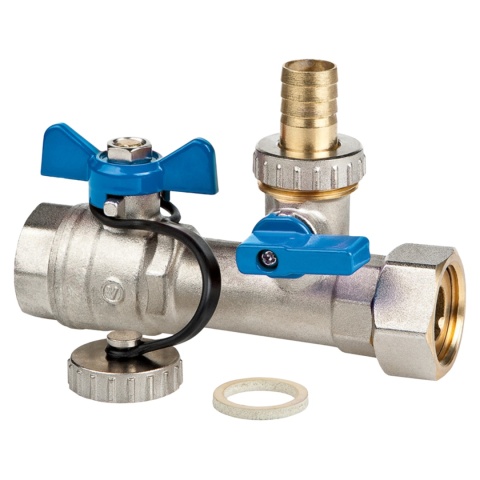 Zawór kulowy prosty do podłączenia kotła 3/4'' (DN20) TRINNITY