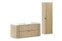 Zestaw meblowy 120cm z umywalką meblową Pure i szafką wysoką