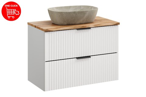 Zestaw meblowy 80cm z blatem i umywalką nablatową Anna Zestaw meblowy 80cm z blatem i umywalką nablatową Anna