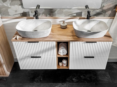 Zestaw meblowy 80cm z blatem i umywalką nablatową Anna Zestaw meblowy 80cm z blatem i umywalką nablatową Anna