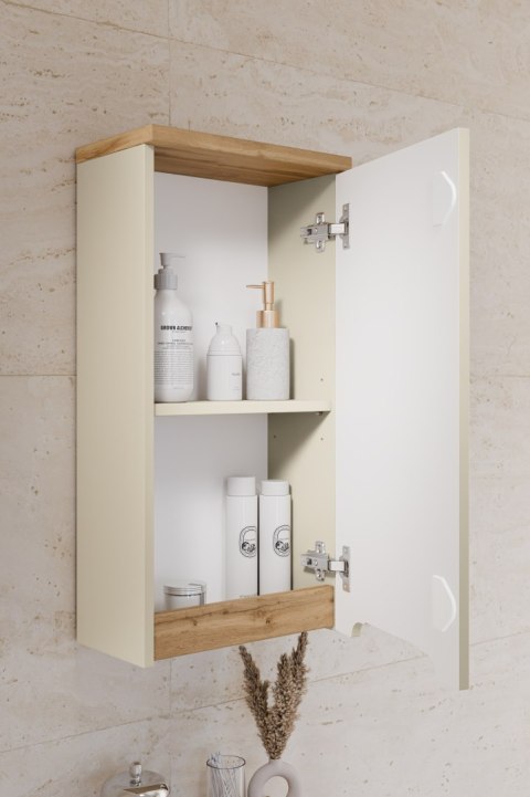 Zestaw meblowy 80cm z blatem, umywalką nablatową Cloud i szafką wysoką