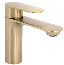 BATERIA UMYWALKOWA DROP ZŁOTA SZCZOTKOWANA NISKA