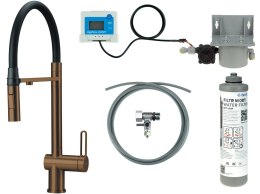 Bateria kuchenna z zestawem do filtracji wody
 z elastyczną wylewką