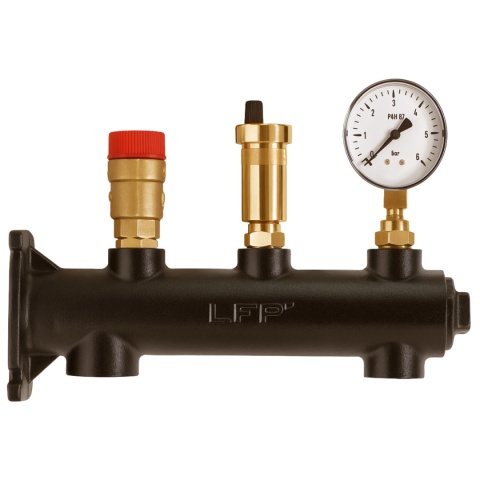 Grupa bezpieczeństwa do instalacji wody pitnej GRB - C.W.U. (bez odpowietrznika)