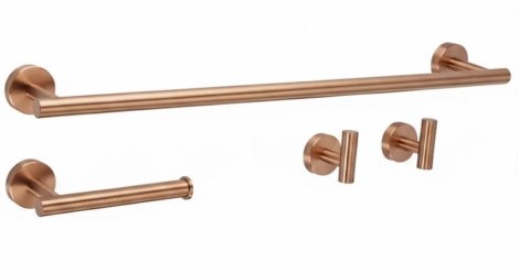 KOMPLET WIESZAKÓW ŁAZIENKOWYCH ARI BRUSH COPPER KOMPLET WIESZAKÓW ŁAZIENKOWYCH ARI BRUSH COPPER