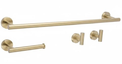 KOMPLET WIESZAKÓW ŁAZIENKOWYCH ARI BRUSH GOLD