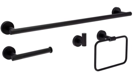 KOMPLET WIESZAKÓW ŁAZIENKOWYCH GRID BLACK KOMPLET WIESZAKÓW ŁAZIENKOWYCH GRID BLACK