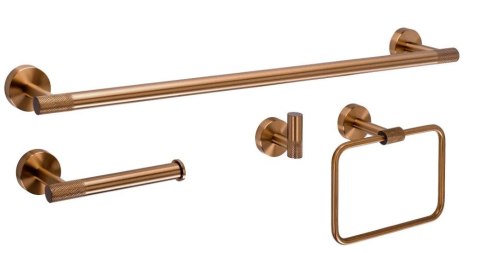 KOMPLET WIESZAKÓW ŁAZIENKOWYCH GRID BRUSH COPPER KOMPLET WIESZAKÓW ŁAZIENKOWYCH GRID BRUSH COPPER