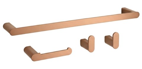 KOMPLET WIESZAKÓW ŁAZIENKOWYCH MATI BRUSH COPPER KOMPLET WIESZAKÓW ŁAZIENKOWYCH MATI BRUSH COPPER