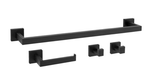 KOMPLET WIESZAKÓW ŁAZIENKOWYCH RIO BLACK KOMPLET WIESZAKÓW ŁAZIENKOWYCH RIO BLACK