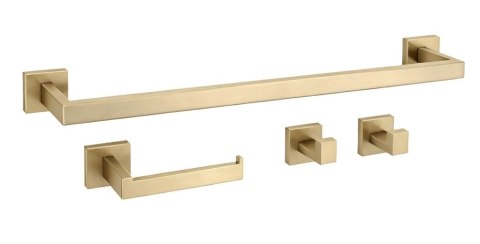 KOMPLET WIESZAKÓW ŁAZIENKOWYCH RIO BRUSH GOLD