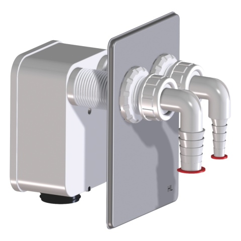 Komplet przyłączeniowy podwójny do korpusu syfonu HL4000.0