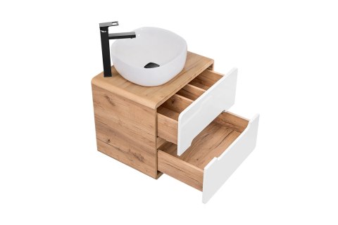 Szafka pod umywalkę nablatową 60cm ARUBA WHITE szuflady COMAD Szafka pod umywalkę nablatową 60cm ARUBA WHITE szuflady COMAD