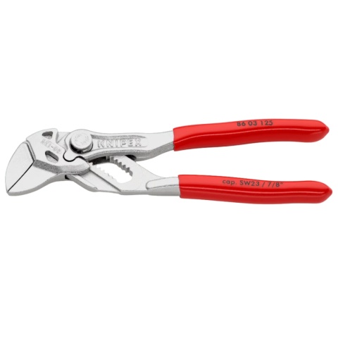 Szczypce nastawne do rur z kluczem KNIPEX L125 Szczypce nastawne do rur z kluczem KNIPEX L125