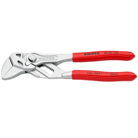 Szczypce nastawne do rur z kluczem KNIPEX L150 Szczypce nastawne do rur z kluczem KNIPEX L150