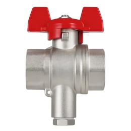 Trójnik z zaworem kulowym do montażu czujnika ciepłomierza 1/2'' BMETERS