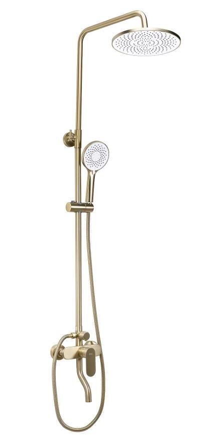 ZESTAW NATRYSKOWY DROP ZŁOTY SZCZOTKOWANY ZESTAW NATRYSKOWY DROP ZŁOTY SZCZOTKOWANY